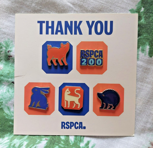 Set rspca pin badges - rspca,