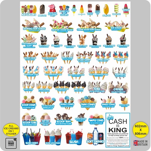 Ice cream van sticker - sticker,