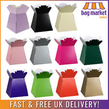 Glossy Flower Bouquet Living Vase Boxes - Florist, Plant, Gift, Aqua, Sweet