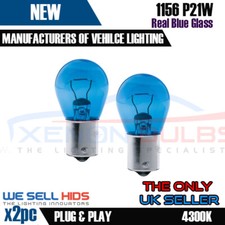 2x 1156 P21W 12V HALOGEN BULBS WHITE VW GOLF AUDI DRL FOG CANBUS ERROR FREE