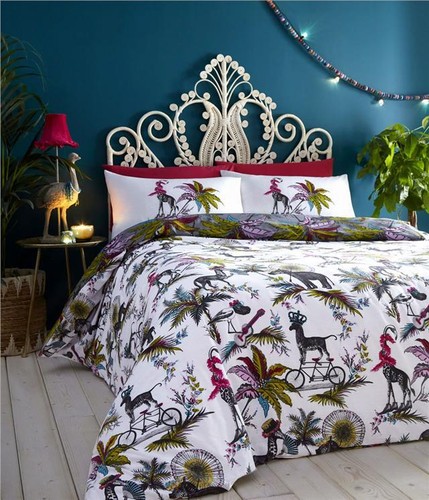 Duvet sets tropical plants
