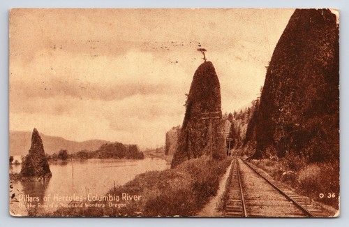 Postcard pillars hercules - pillars, of