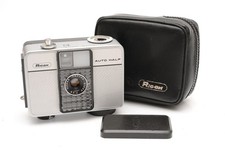 Ricoh Auto Half E w/ Case 1/2 Half Frame 35mm Film Camera New Light Seals Exc++