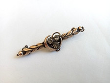 Victorian Gold Fronted & Pastes Bar Brooch