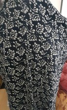 Blue and White Patterned Scarf From Seasalt