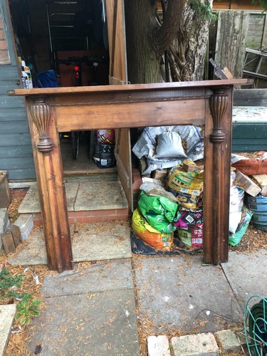 Reclaimed wooden fire surround - wooden,