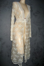 Claire Pettibone Lace Robe Bridal Couture Ballet Length Midi Belinda S 34 NeW