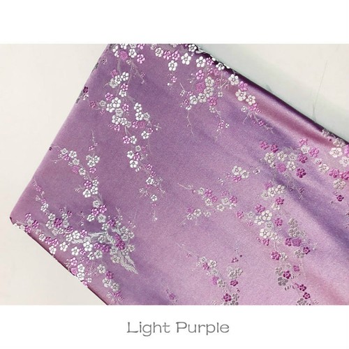 Damask fabric plum blossom - fabric,