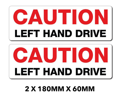 Sticker caution left hand - caution,