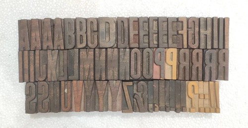 Vintage alphabet letterpress - vintage,