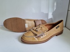 RUSSELL & BROMLEY CHESTER UK 6.5 EU 39.5 WOMENS BEIGE LEATHER LOAFER FLAT SHOES