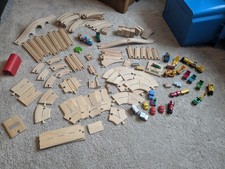 105 piece Wooden Genuine Brio Train Track & Road system Inc Trains and cars 