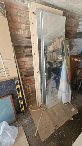 Ikea pax oak door - ikea, mirrored