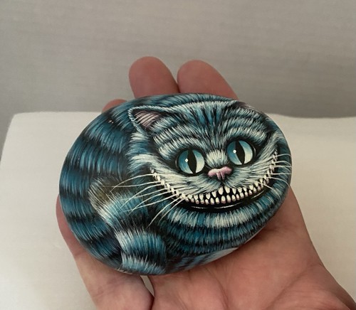 Hand painted cheshire cat sea - painted,