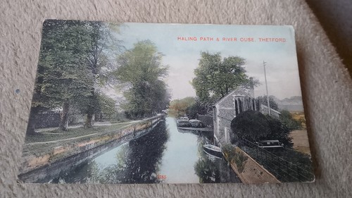 Thetford 1906 vintage postcard - thetford,