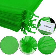 Organza gift bag for Xmas Christmas gifts Red White in pack of 5 or 10 UK Store