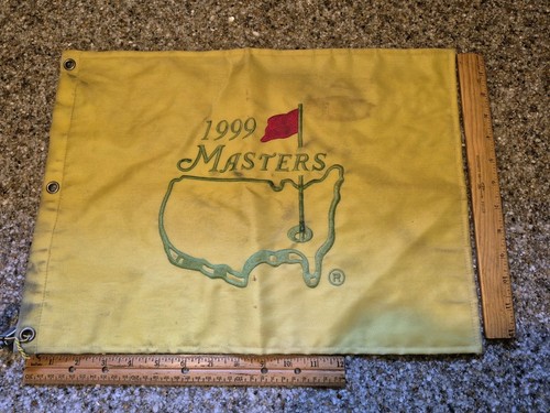 1999 masters golf pin flag - golf,
