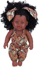 12" Jungle Black Doll Afro