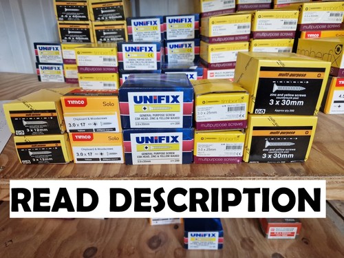 Wood screws x10 boxes - screws,