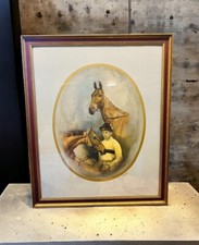 Susan Crawford (20th/21st century) STUDIES OF PAT TAAFFE AND 'ARKLE' signed, 