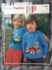 Knitting Pattern - Richard Poppleton Olw & Pussycat Sweater, DK, 1495 (B190267)