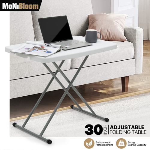 White folding portable tray - folding,