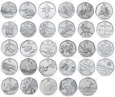 Olympic 50p Coins 2011 Fifty