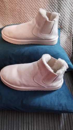 Cozy faux suede - chelsea, snow