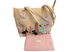 Radley Picture Shoulder Bag CHIN WAG Notting Hill Large Ivory Leather