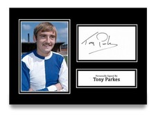 Tony Parkes Hand Signed A4 Photo Autograph Card Blackburn Rovers Display COA