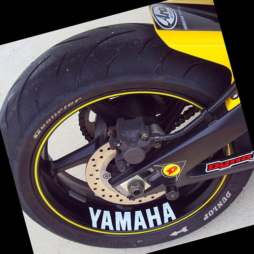 White yamaha decal - decal, vinyl