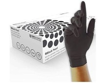 Black Pearl NITRILE Gloves by Uniglove Box of 100, 200, 1000, 2000, 4000
