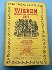 1975 Original Hardback Wisden with Dust Jacket