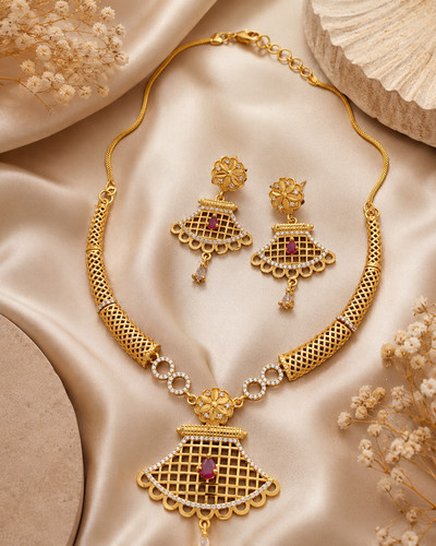 Gold plated style - plated, necklace