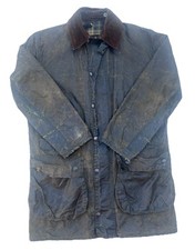 Barbour Border Vintage Men’s Dark Green Wax Jacket - C38 97 cm