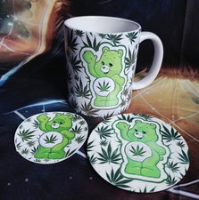 Funny care bear - bear, cannabis