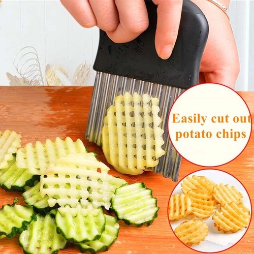 Crinkle cutter wavy vegetable - crinkle,