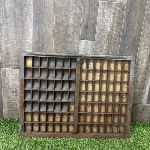 Antique wood printer - wood, tray