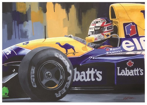 Nigel mansell print from - ,