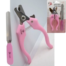 PETS PROFESSIONAL NAIL CLIPPERS WITH SAFETY GUARD AND GROOMING FREE NAIL FILE