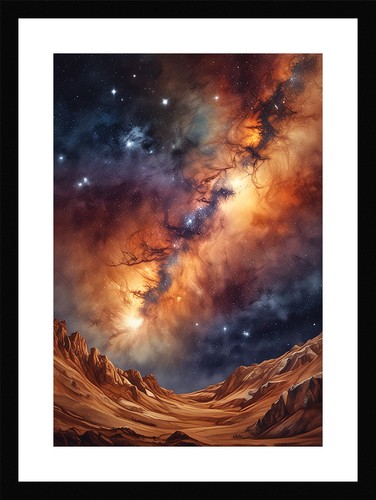 Nostalgic milky way framed - milky,