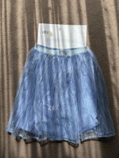 NEXT Girls Blue Sequin Tulle Party Skirt Elastic Waist Age 15 Years NEW
