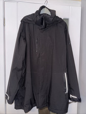 Musto Sardinia Rain Sailing Jacket Mens Black Hooded Full Zip Size XXL Light