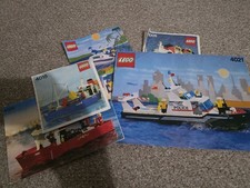 Lego Vintage x 5 Boats Town Set 4005 4011 4015 4020 4021 Fire Rescue Police Rare