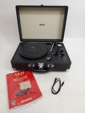 Akai A60011N Portable Turntable/Record Player - 3-Speed, Speakers / Bluetooth