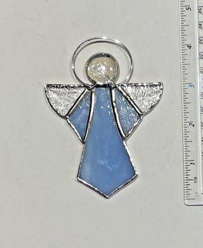 Stained glass angel - glass, angel.
