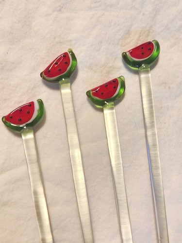 Hand blown vintage watermelon - vintage,