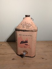Alddins Pink Paraffin Oil Can Motor Trade Good Condition Automobilla Vintage *