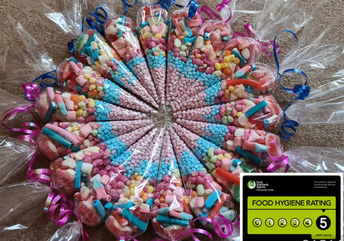 Pre filled sweet cones - sweet,