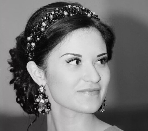 Black handmade headband made - headband,